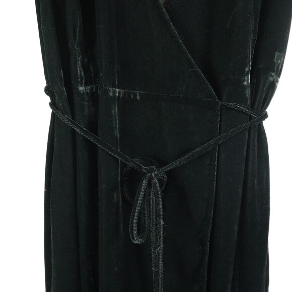 NWT Gap Velvet Midi Wrap Dress L - Picture 4 of 8